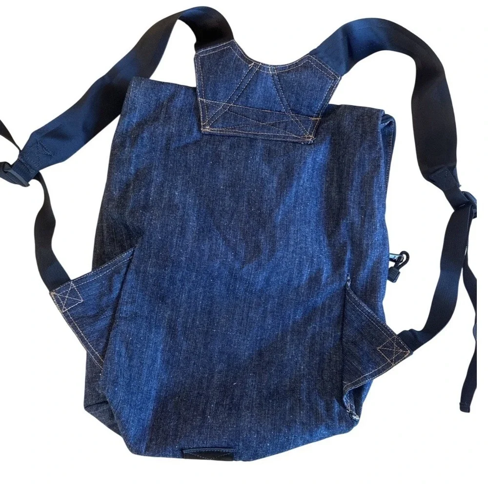 Vintage RARE Y2K 1999 Levi's Denim Jean Backpack‎ RED TAB Bag Buckle NEW NOS